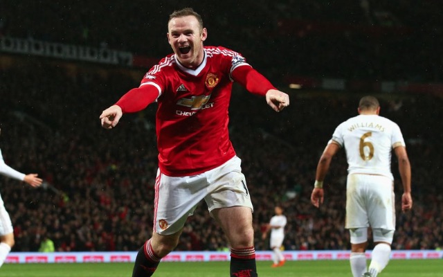 Wayne Rooney Man United v Swansea