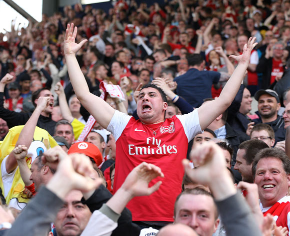 Excited Arsenal fan