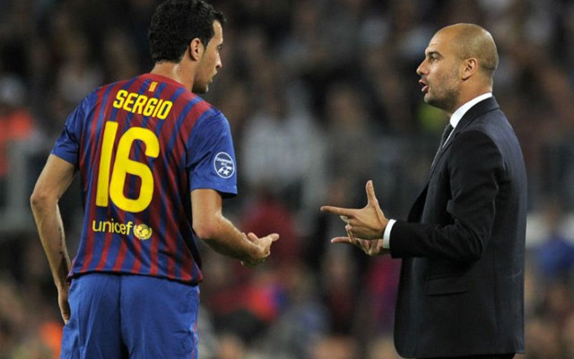 Sergio Busquets Pep Guardiola