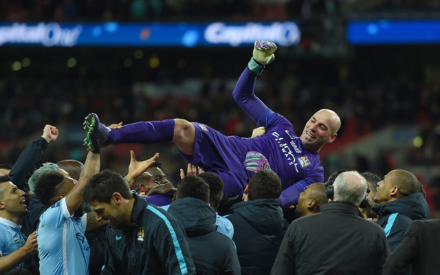 Willy Caballero Man City Capital One League Cup