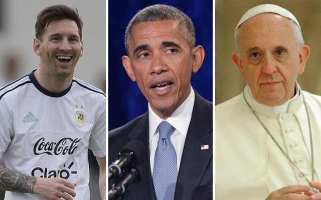 Messi sent signed Argentina jerseys to President Obama's daughters