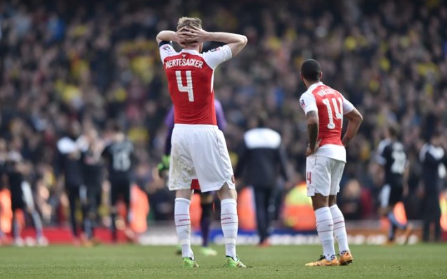 Per Mertesacker Arsenal v Watford