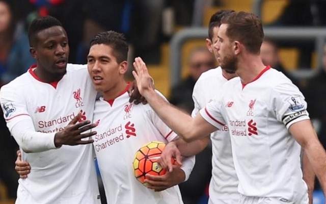 Roberto Firmino Liverpool v Crystal Palace