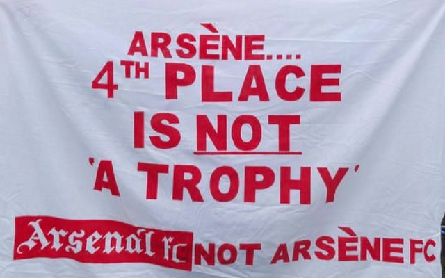 Wenger Out banner