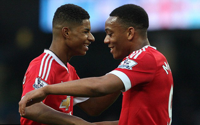 Marcus Rashford and Anthony Martial