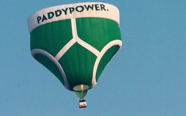 Paddy Power pants balloon
