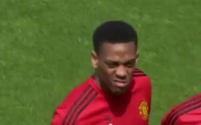 Anthony Martial injured at Norwich