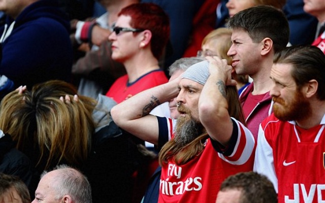 Gutted Arsenal fans