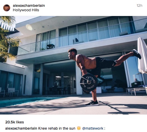 Alex Oxlade-Chamberlain Instagram