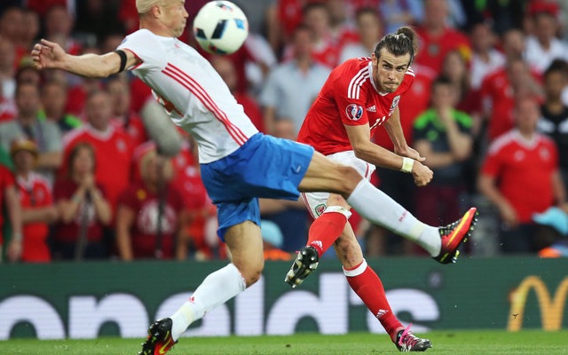 Gareth Bale for Wales v Russia