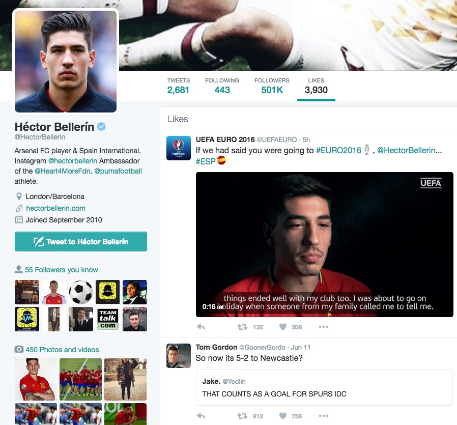 Hector Bellerin Just Trolled Tottenham With Comment On His