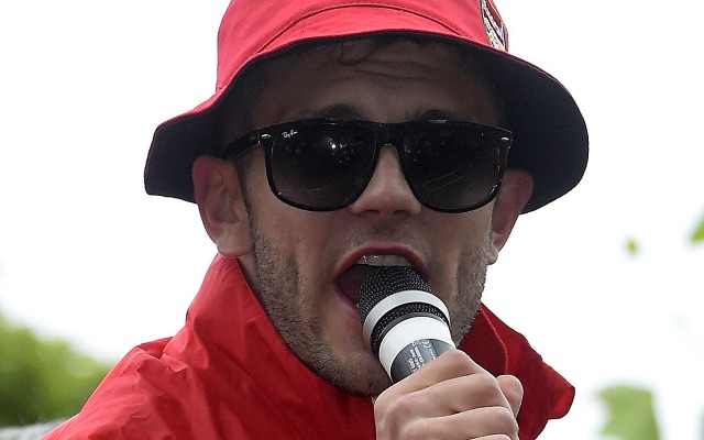 Jack Wilshere on the mic