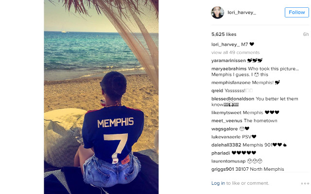 Picture: Memphis Depay's WAG hints at Man United stay