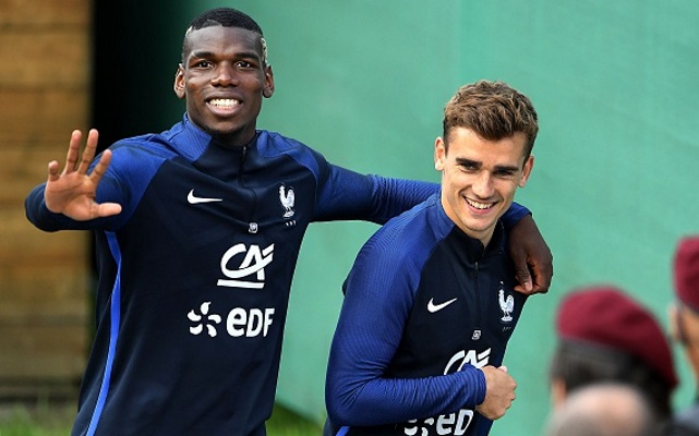 Paul Pogba & Antoine Griezmann of France