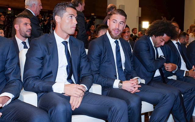Sergio Ramos & Cristiano Ronaldo of Real Madrid