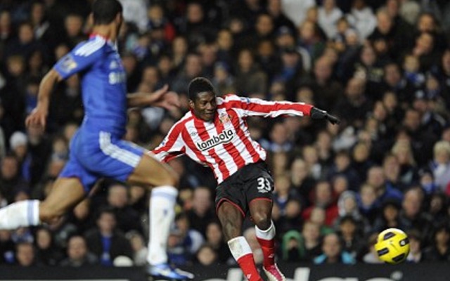Asamoah Gyan, Chelsea v Sunderland