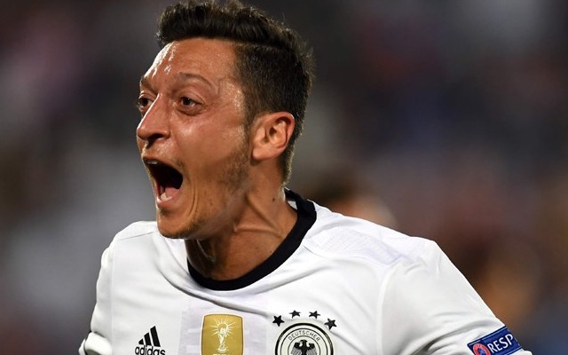 Mesut Ozil goal celebration for Germany