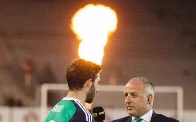 Will Grigg on fire