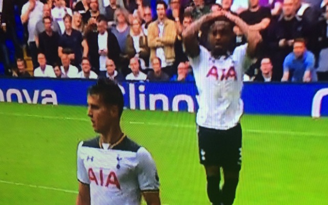Danny Rose reacts to Erik Lamela nutmeg on Andros Townsend