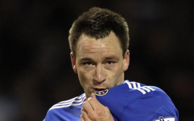 John Terry kisses Chelsea badge