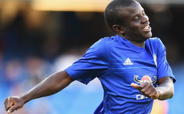 N'Golo Kante in Chelsea training kit