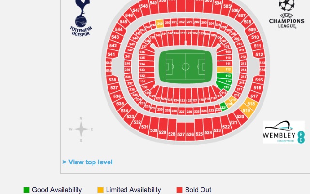 Tottenham v AS Monaco tickets