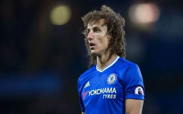 (Image) David Luiz pictured with young fan in hospital ward