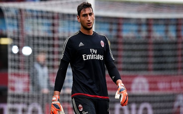 Man Utd target Donnarumma in action for Milan