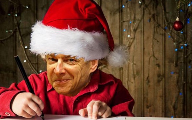 Arsene Wenger Santa Claus