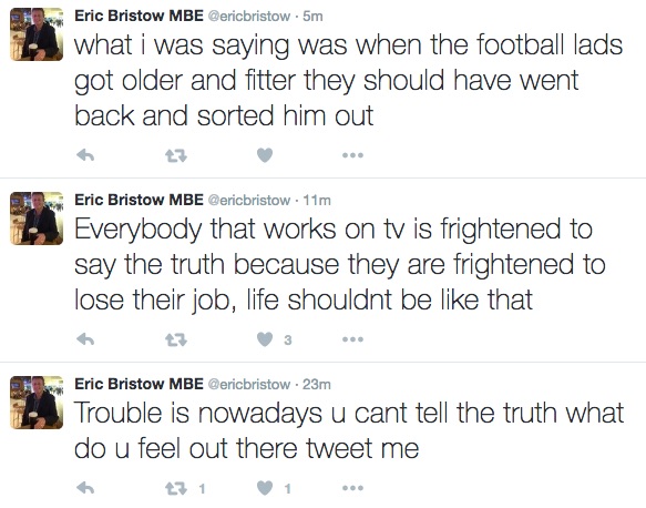Eric Bristow on Twitter