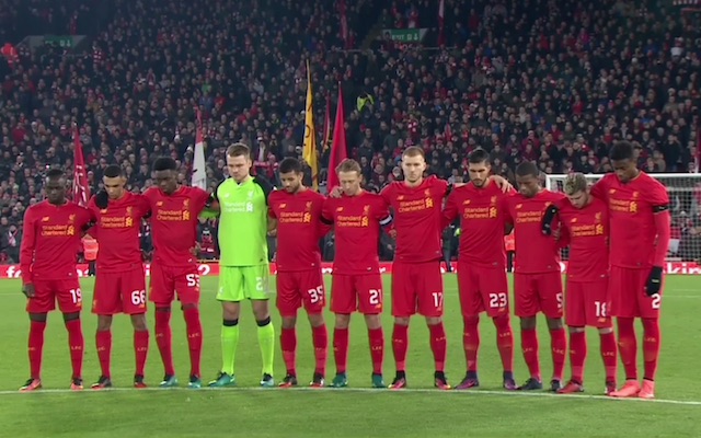 Liverpool minute's silence for Chapecoense victims