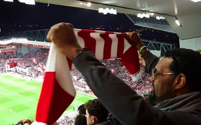Fatman Scoop Liverpool fan at Anfield