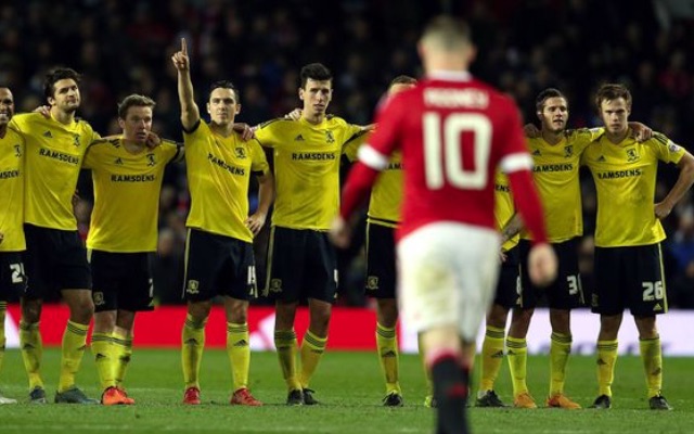 Man United v Middlesbrough in the League Cup