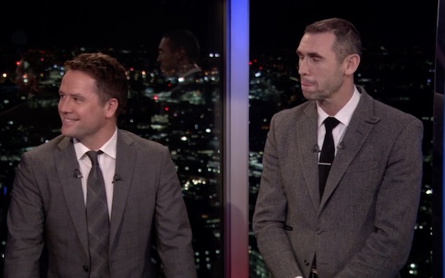 Michael Owen and Martin Keown at FA Cup 4th round draw