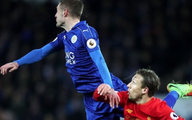 Jamie Vardy v Lucas Leiva