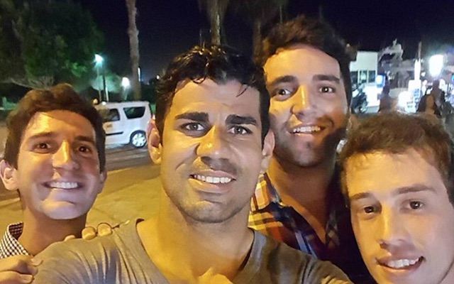 Diego Costa on holiday