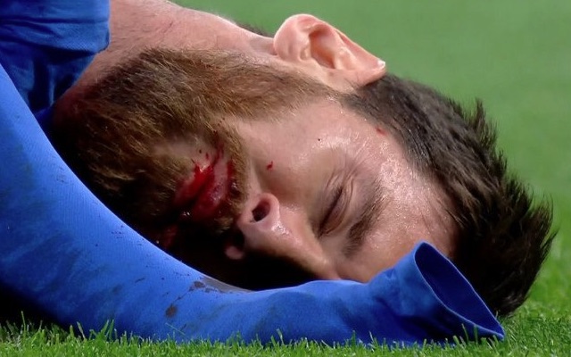 Lionel Messi bloody face