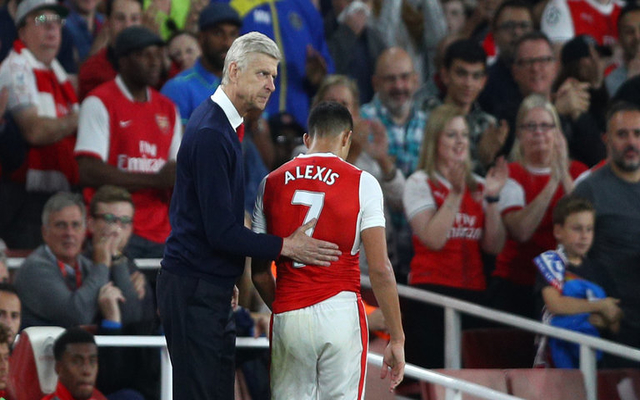 Arsene Wenger and Alexis Sanchez