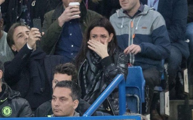 Antonio Conte wife crying at Stamford Bridge