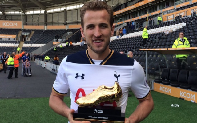 Harry Kane Golden Boot 2016-17