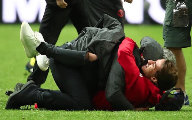 Jose Mourinho hugs son, Jose Junior