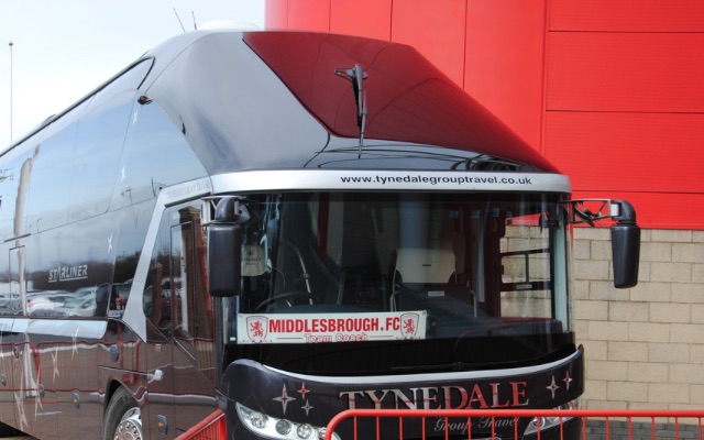 Middlesbrough team bus