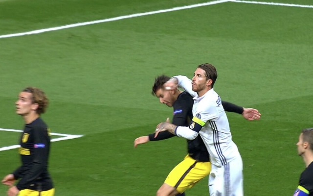 Sergio Ramos punch on Lucas Hernandez