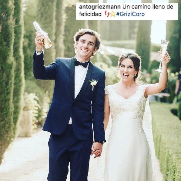 Antoine Griezmann wedding photo
