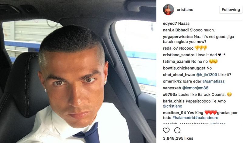 CR7 haircut