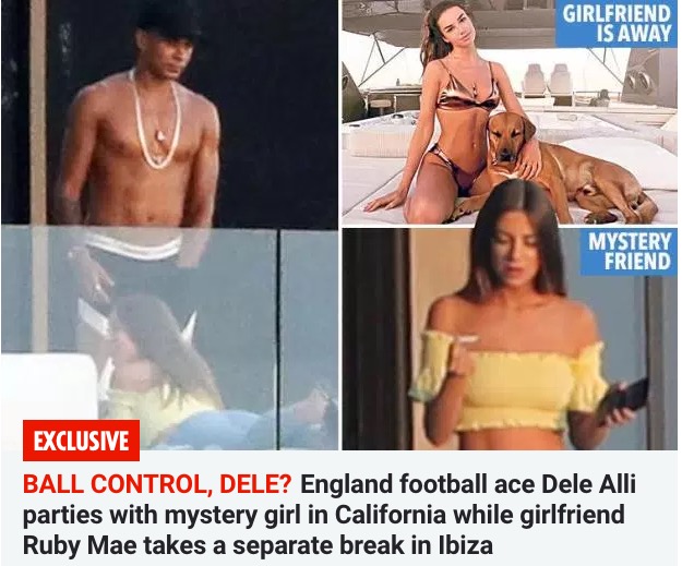 Photo) Dele Alli spotted with mystery girl in LA