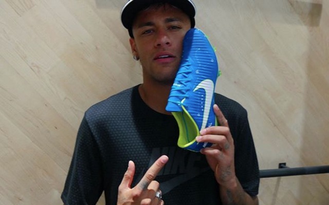 Neymar promotes new Nike boots