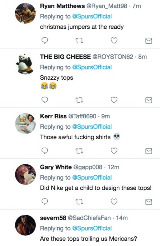 Spurs fans hate new Nike training tops