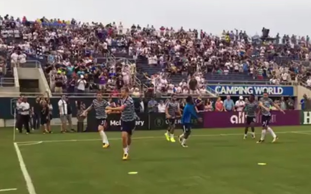 Spurs warm-up before PSG friendly