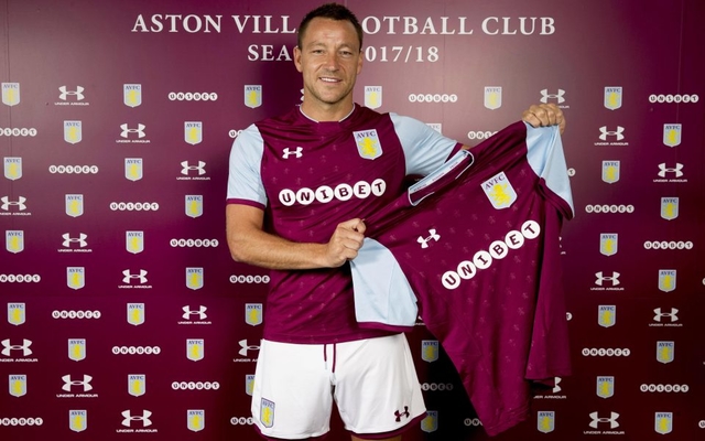 John Terry signs for Aston Villa. Aston Villa fans react as John Terry departs club